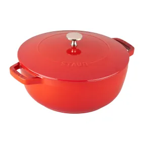 Staub 3.8 Qt. Cherry Cast Iron Round French Oven - 40511-925