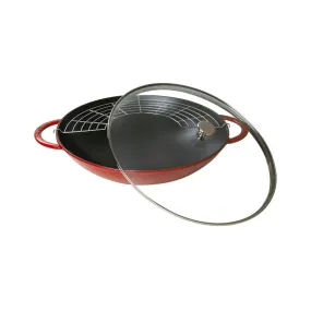 Staub Wok - 37cm Cherry Red