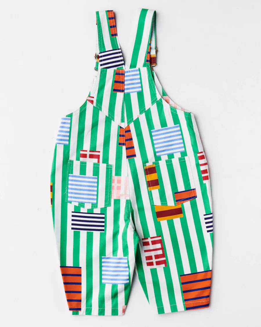 Stripe on Stripe Baby Overalls