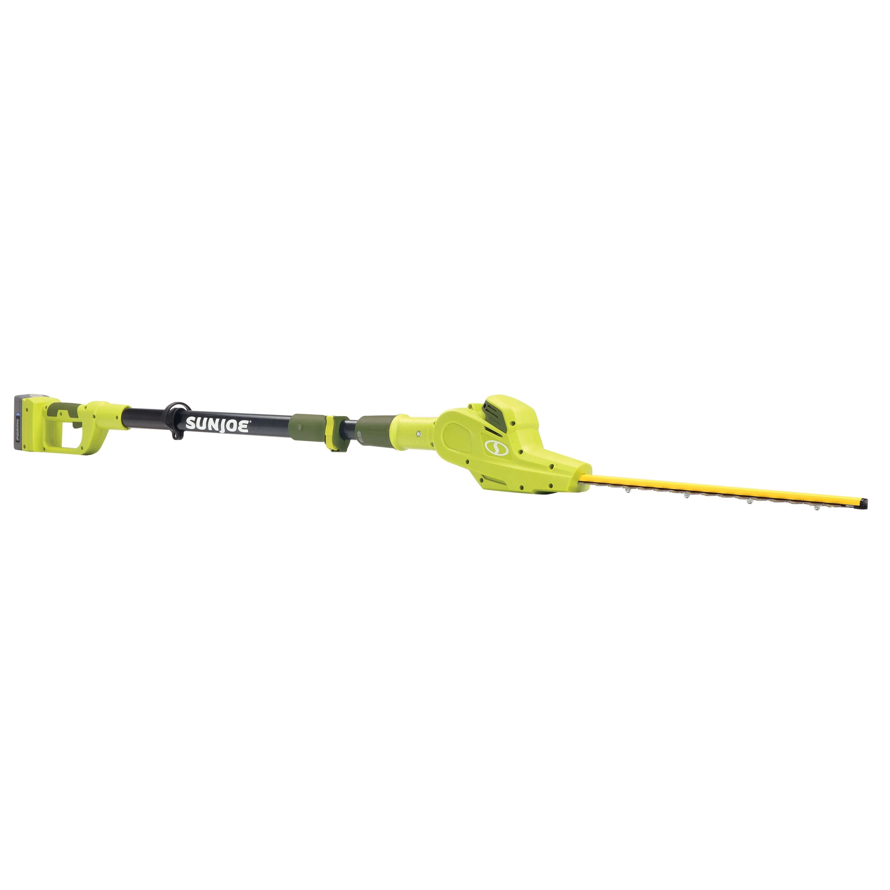 Sun Joe 20VIONLT-PHT17-SJG 20-Volt iON Cordless Telescoping Pole Hedge Trimmer Kit | 17-inch | Dual Action | W/ 2.5-Ah Battery and Charger