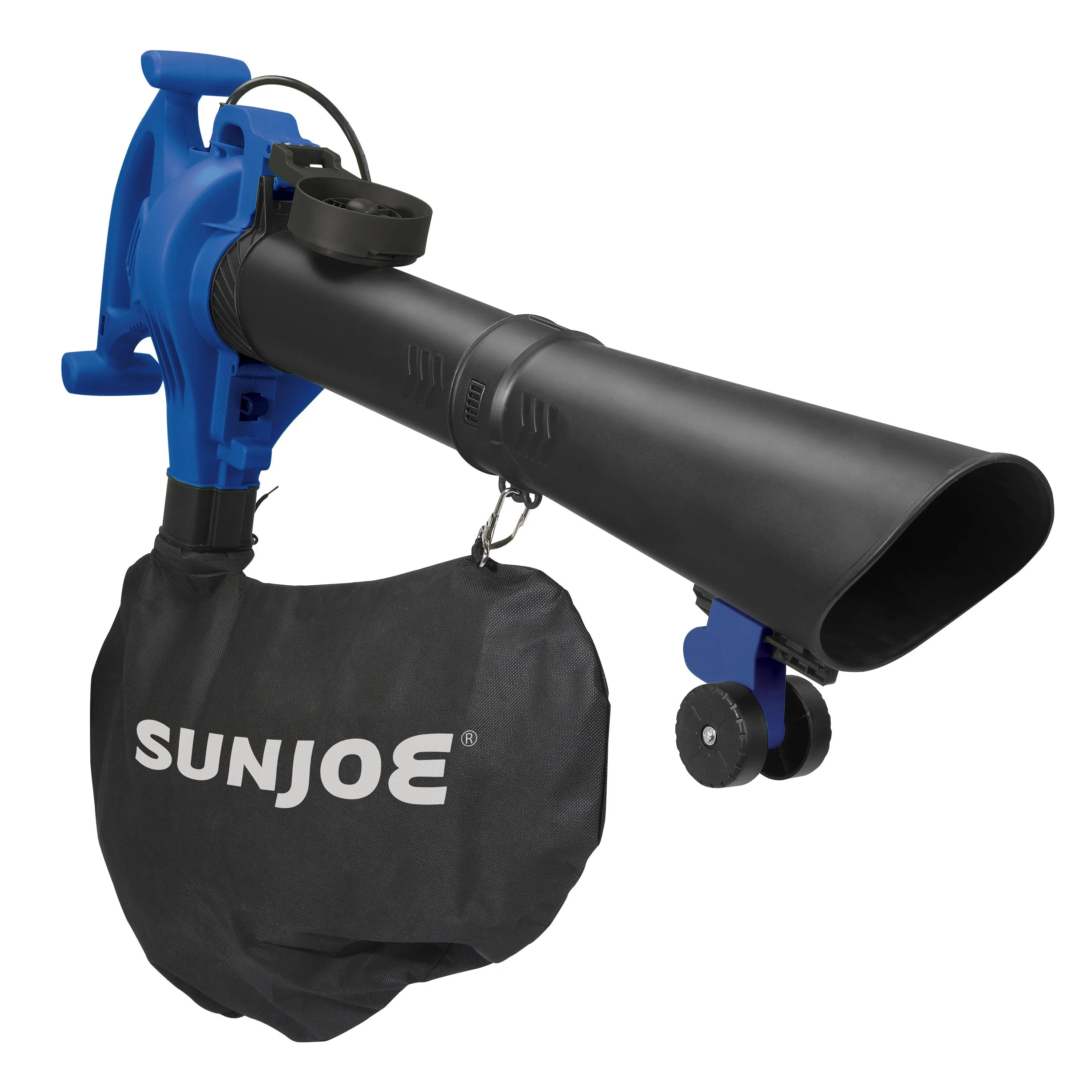 Sun Joe SBJ605E-SJB 3-in-1 Electric Blower | 250 MPH | 14 Amp | Vacuum | Mulcher, Blue