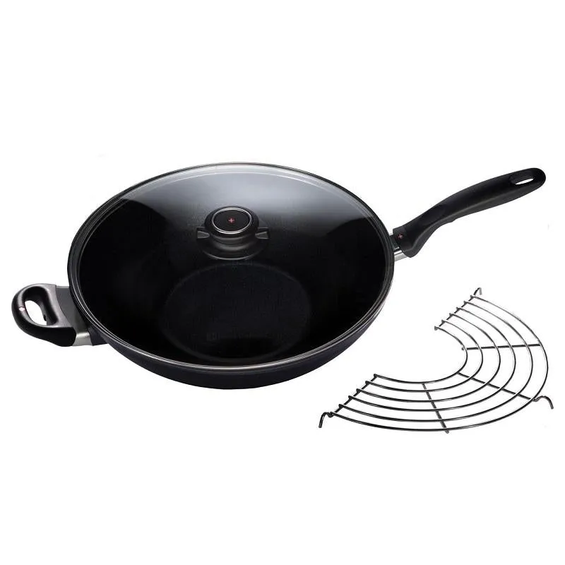 Swiss Diamond XD 12.5" Nonstick Wok with Glass Lid