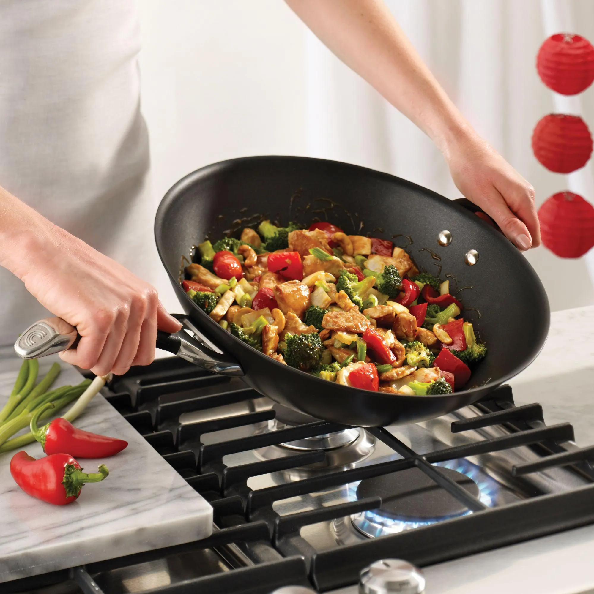 Symmetry 14-Inch Stir Fry with Helper Handle