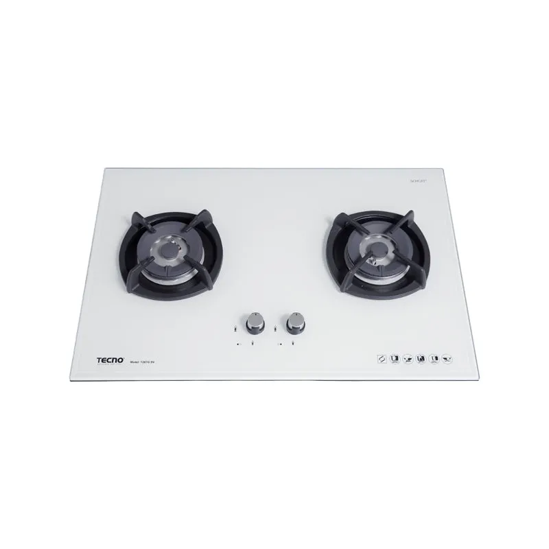 Tecno-T28TGSV 75cm SCHOTT Tempered Glass Hob with Inferno Burner