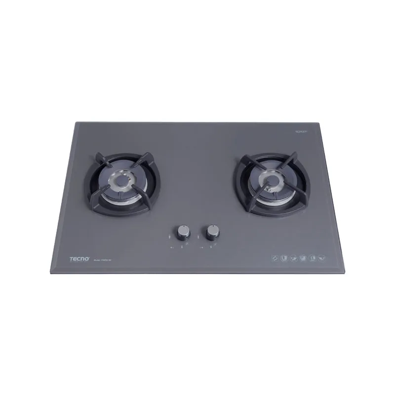 Tecno-T28TGSV 75cm SCHOTT Tempered Glass Hob with Inferno Burner