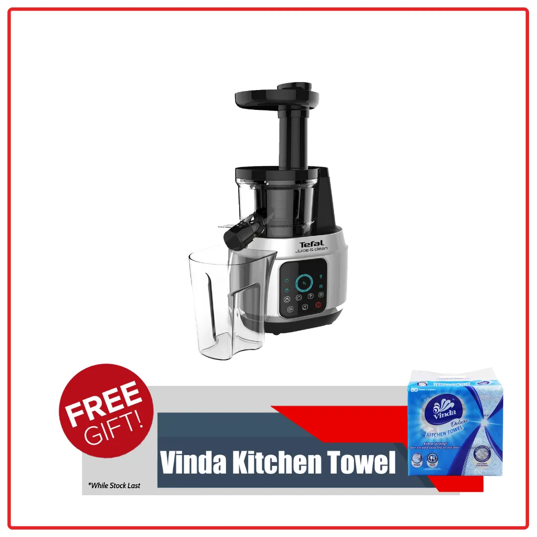 Tefal ZC420 Juice N Clean Slow Juicer