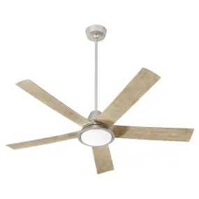 Temple 56" Damp Fan - Satin Nickel