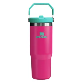 The 30oz IceFlow Flip Straw Tumbler in Passion Pink