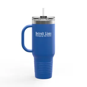 Travel Mug Detroit Lions Changing the Game Quote