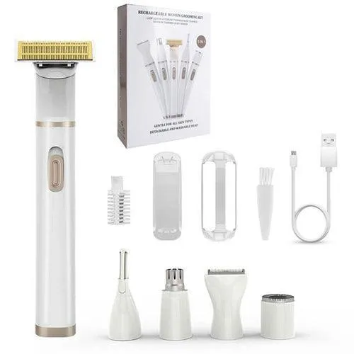 Upgraded 5 in 1 Electric Shaver for Women Painless Eyebrow Razor