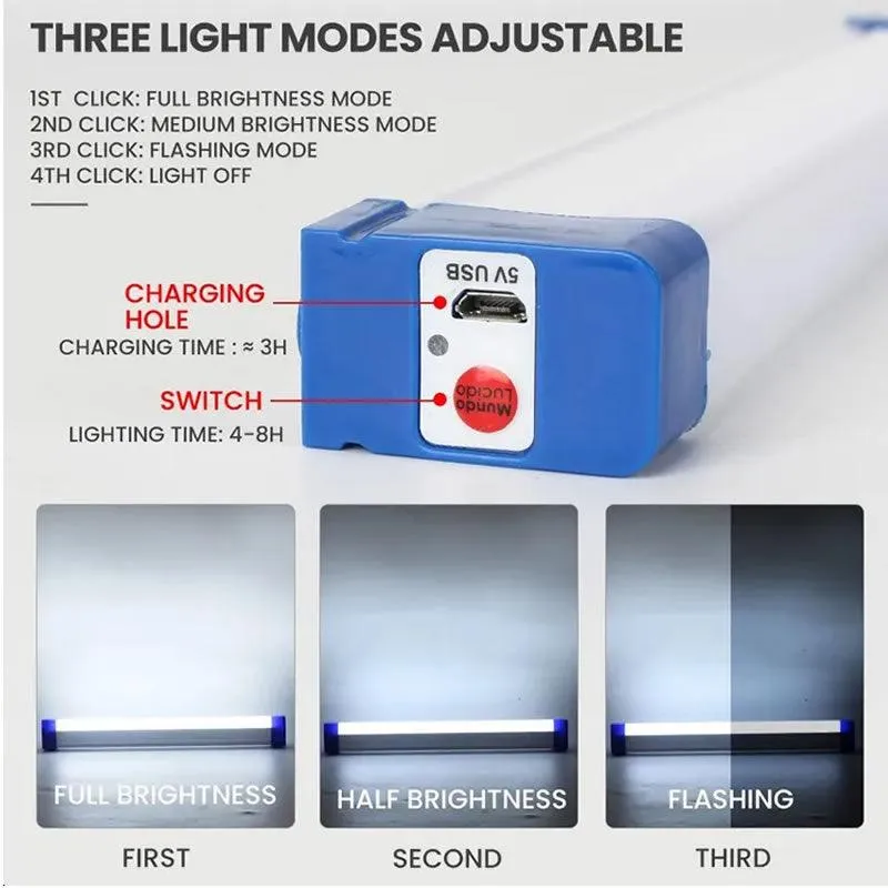 USB Rechargeable LED Battery Bulb Light BS-4585