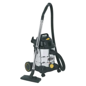 Vacuum Cleaner Industrial Wet & Dry 20L 1250W/110V Stainless Drum