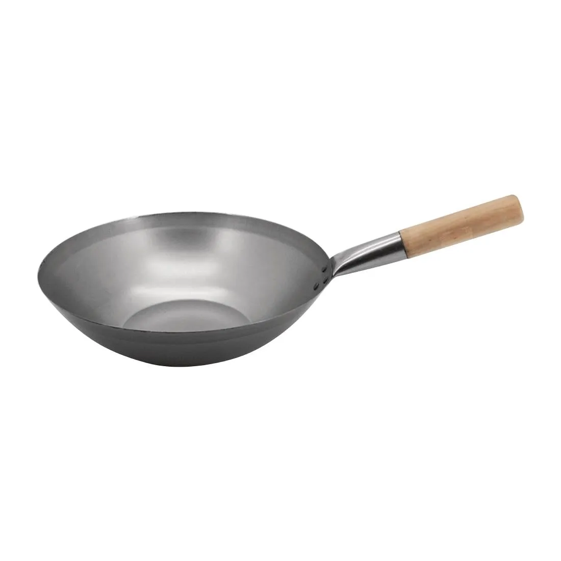 Vogue Mild Steel Wok Flat Base 330mm