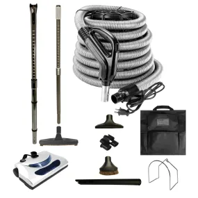 VPC Central Vacuum Electric Power Nozzle Attachment Kit with Deluxe Floor Brush Tool Kit