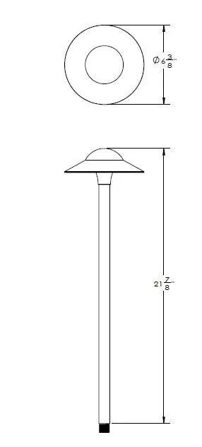 WAC 6053 6" LED Canopy Path Light, 3000K