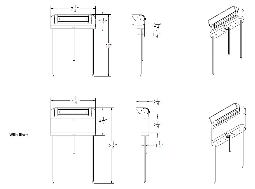 WAC 6401 8" LED Linear Path Light, 3000K