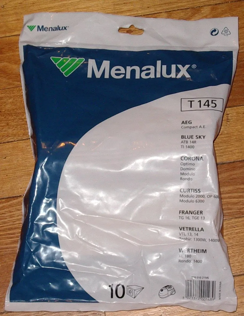 Wertheim 3030, XL180 Compatible Vacuum Bags (Pkt 10) - Part # T145