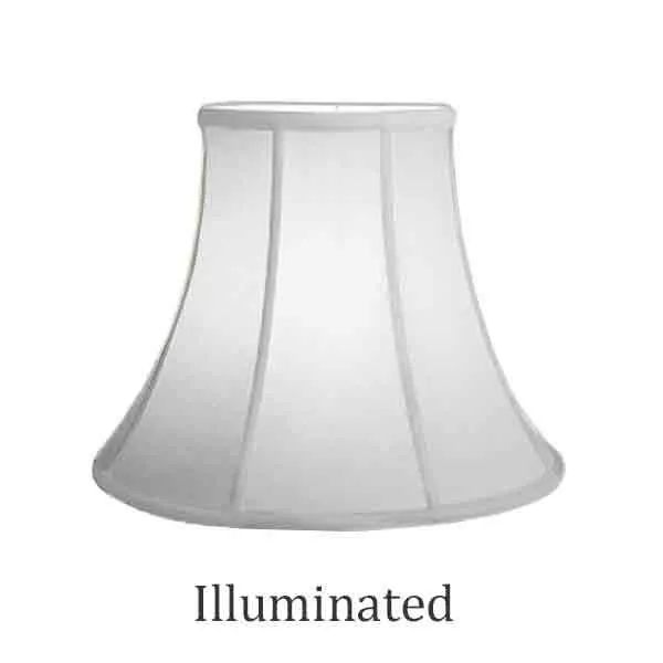 White Bell Lamp Shades, 7x14x10