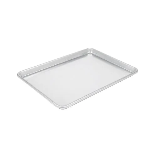 Winco ALXP-1813H 13" x 18" 18 Gauge 1/2 Size Closed Bead Aluminum Sheet Pan