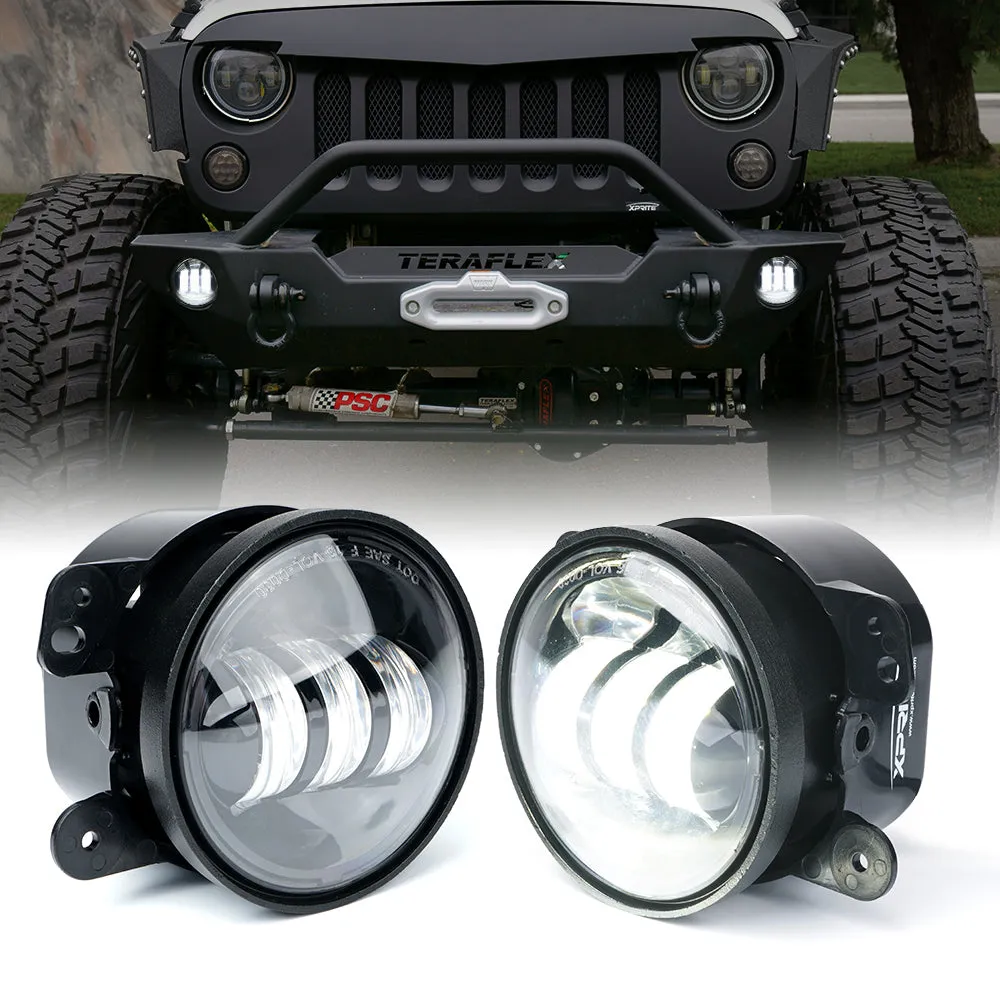 Xprite 4" LED Fog Light Jeep Gladiator JT (2019-2020) Explore Series