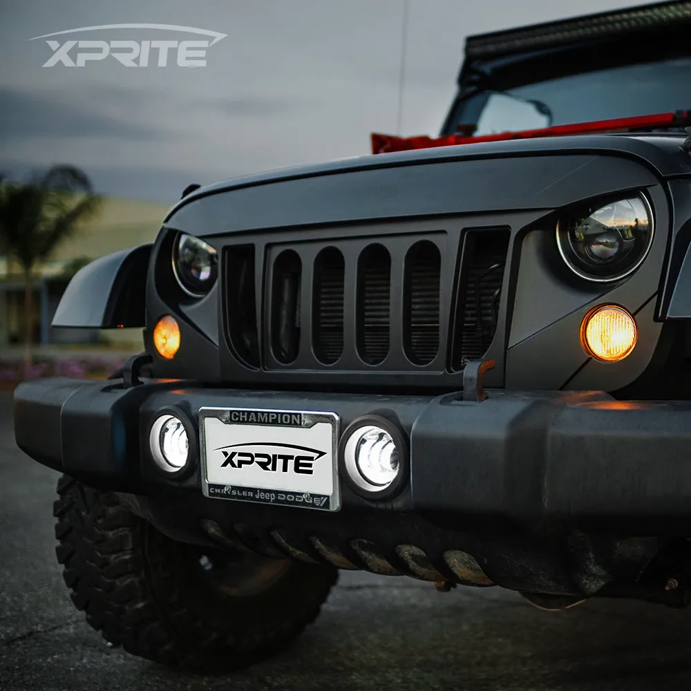 Xprite 4" LED Fog Light Jeep Wrangler JL (2018-2020) Explore Series