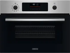 Zanussi ZVENM6XN Compact Oven with Microwave and Grill Functions, Stainless Steel