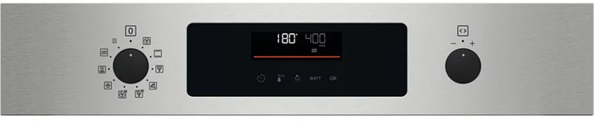 Zanussi ZVENM6XN Compact Oven with Microwave and Grill Functions, Stainless Steel