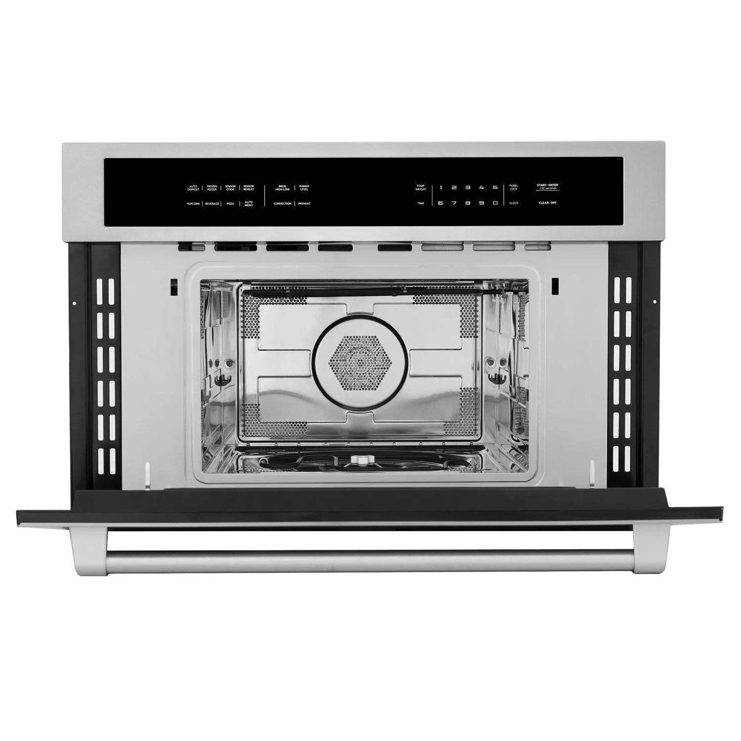 ZLINE Stainless Steel 30" Built-in Convection Microwave Oven and 30" Single Wall Oven with Self Clean (2KP-MW30-AWS30)