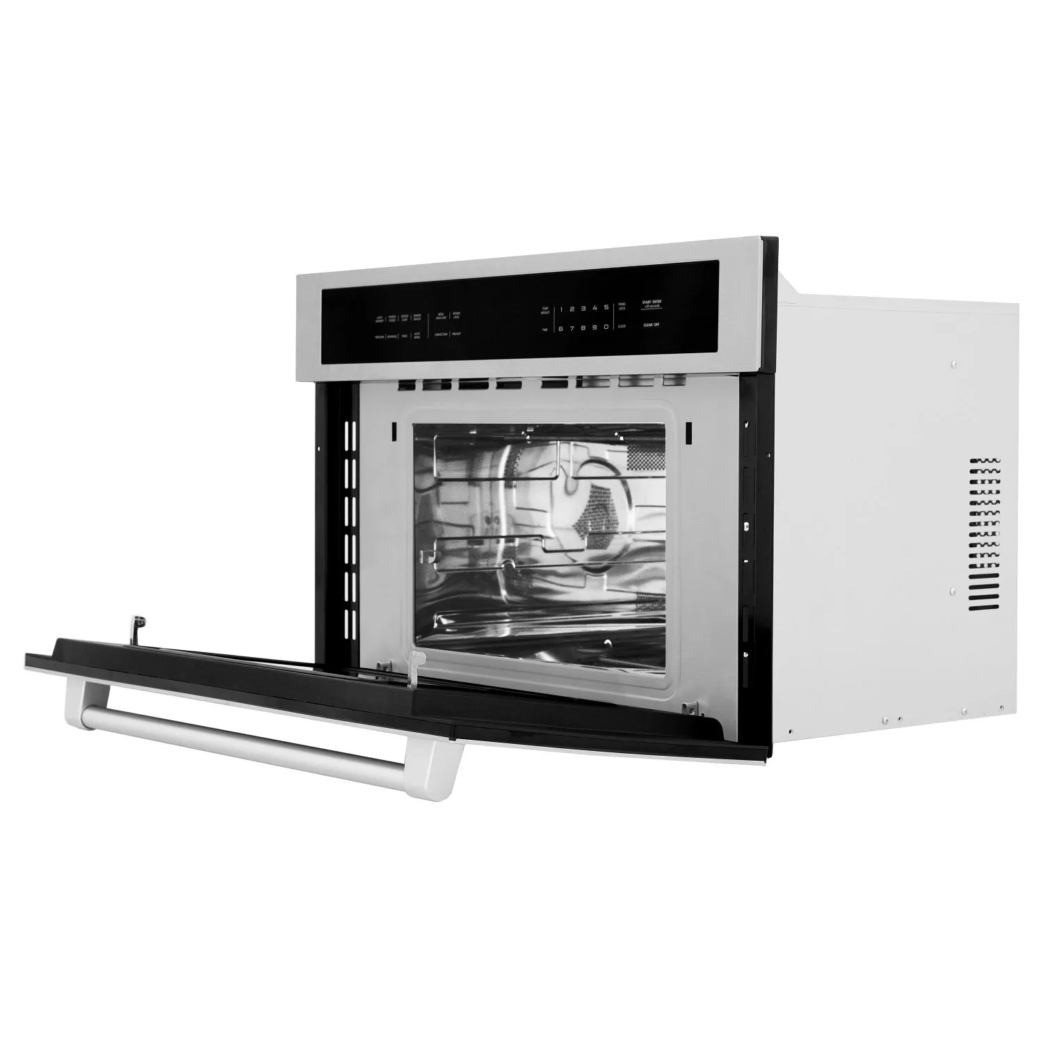 ZLINE Stainless Steel 30" Built-in Convection Microwave Oven and 30" Single Wall Oven with Self Clean (2KP-MW30-AWS30)